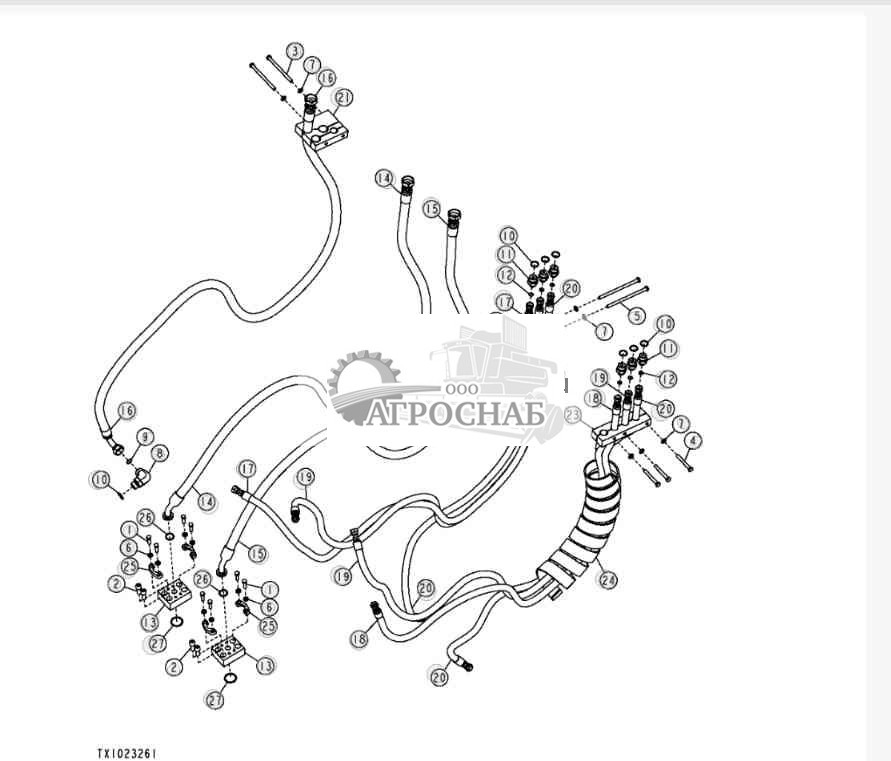 Гидравл. система — валочная головка — FS20 